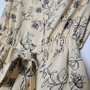 Sweet Rain Yellow Floral Women's Top